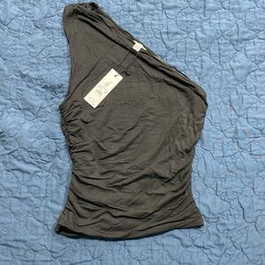 Elegant Black One-Shoulder Top
